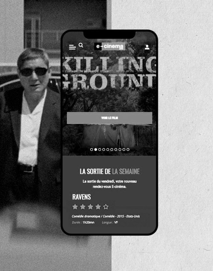 Direction Artistique, UX Design Site e-cinema