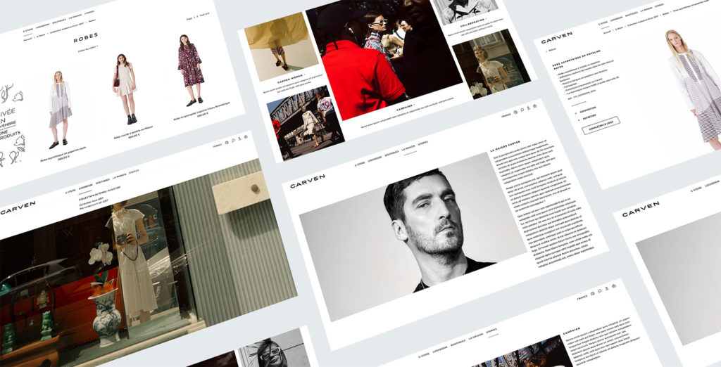 UX Design et Direction Artistique - Eshop Carven