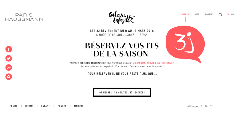 Direction Artistique - Galeries Lafayette 3J