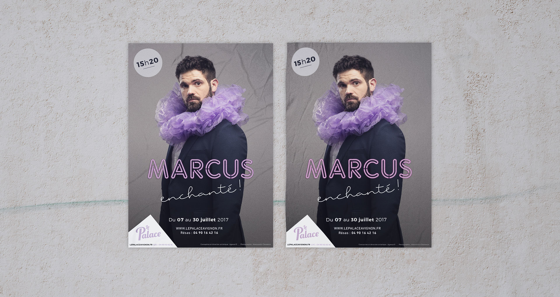 Direction Artistique, Affiches pour le spectacle de Marcus