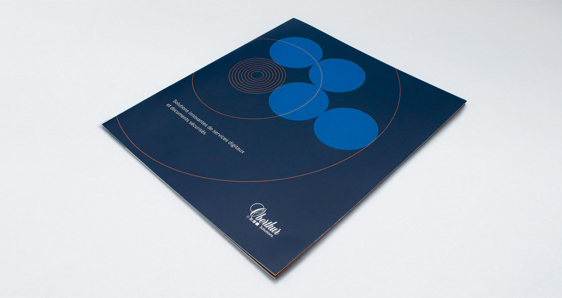 Direction Artistique brochure commerciale Oberthur Solutions
