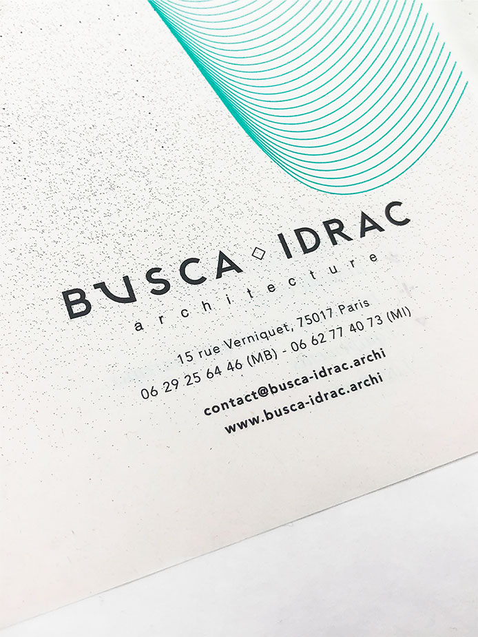 Direction Artistique - Carte de voeux Busca Idrac Architecture