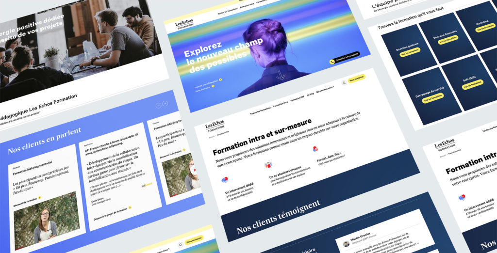 UX Design & Direction Artistique - Les Echos Formation