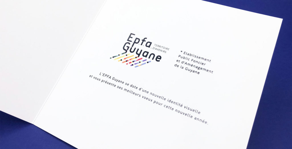 Direction Artistique Carte de voeux EPFA Guyane
