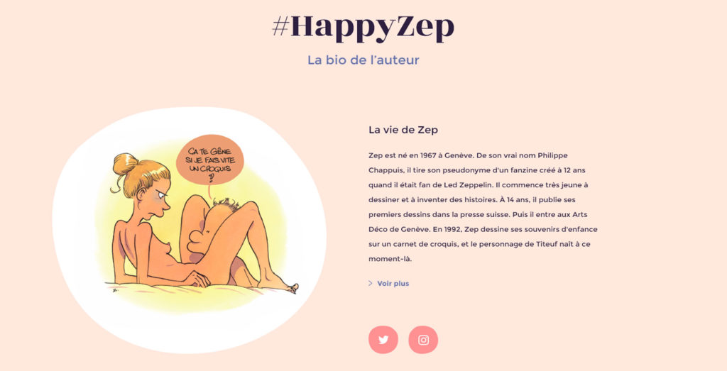 Direction Artistique mini-site Happy Sex Delcourt