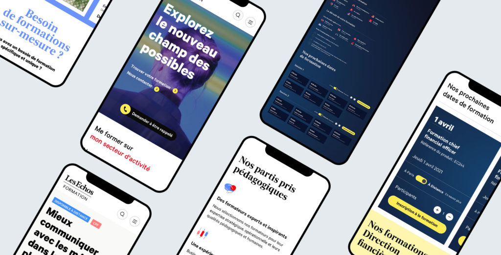 UX Design & Direction Artistique - Les Echos Formation