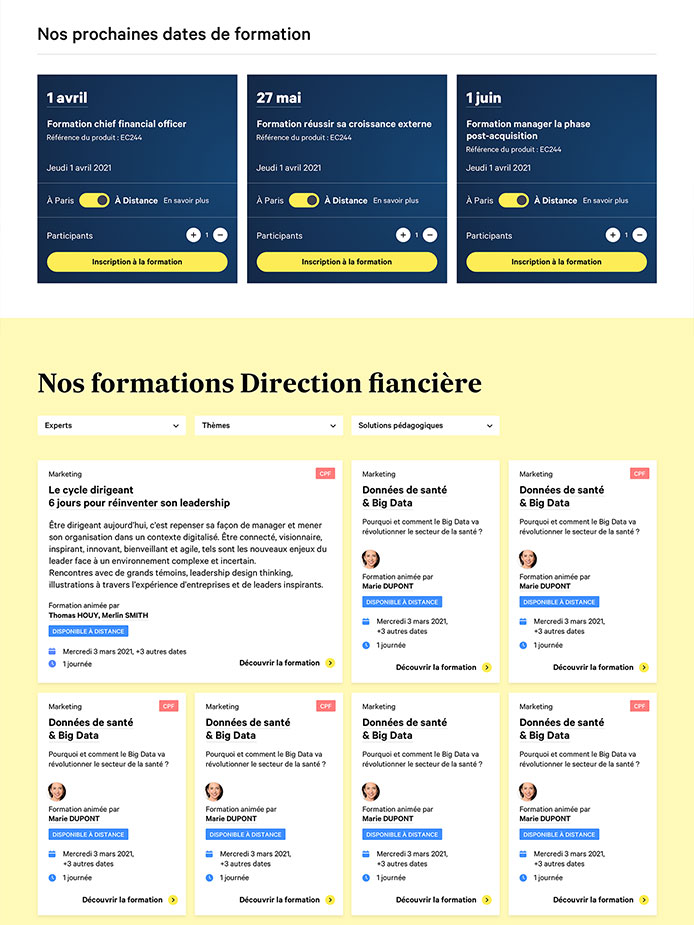 UX Design & Direction Artistique - Les Echos Formation