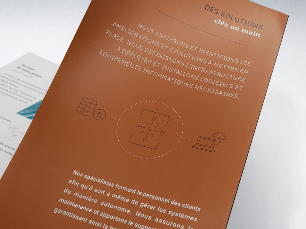 Direction Artistique brochure commerciale Oberthur Solutions