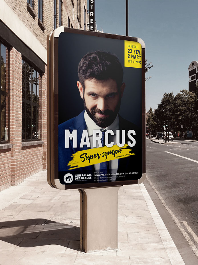 Direction Artistique, Affiches pour le spectacle de Marcus