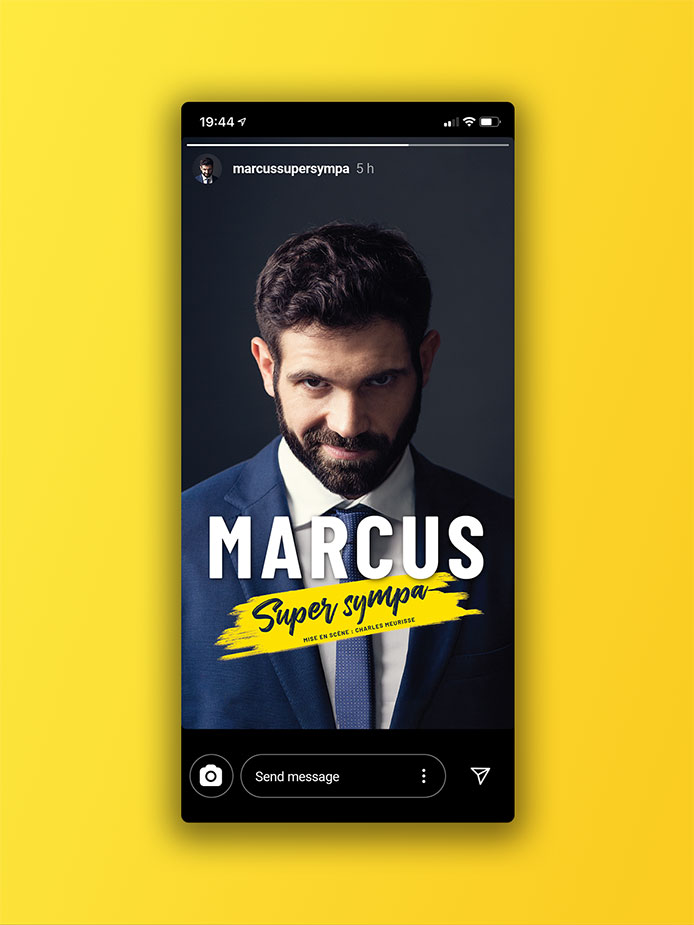 Direction Artistique, Affiches pour le spectacle de Marcus