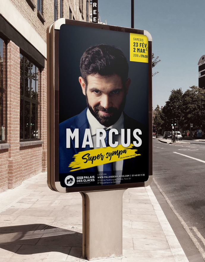 Direction Artistique, Affiches pour le spectacle de Marcus