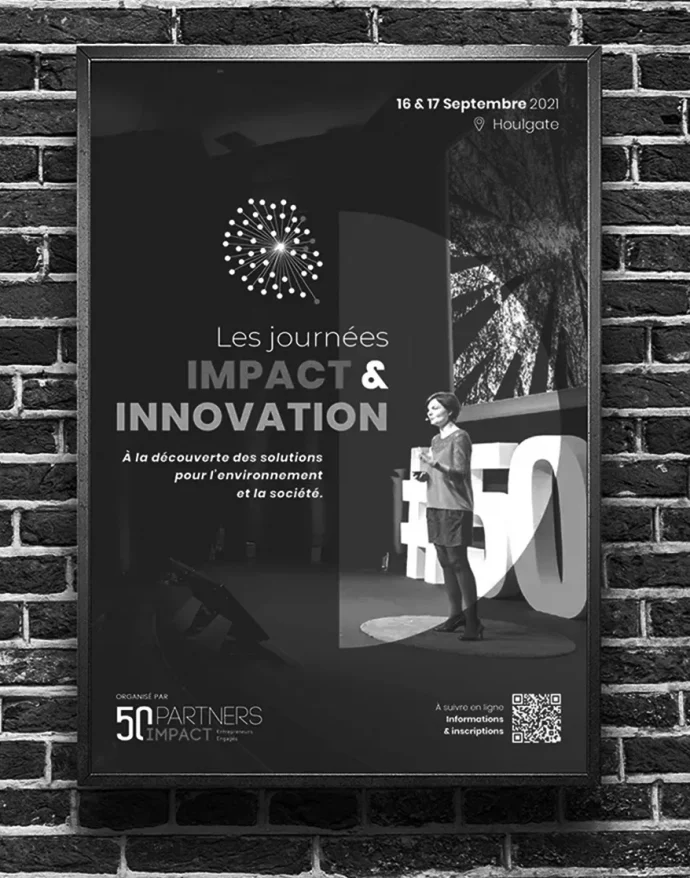 50partners impact direction artistique affiche digital