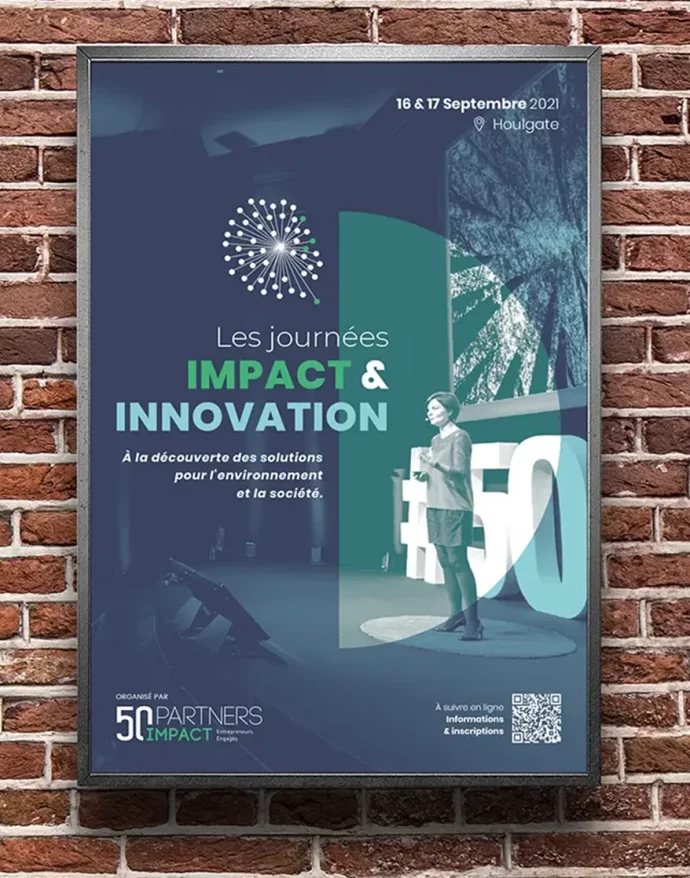 50partners impact direction artistique affiche digital