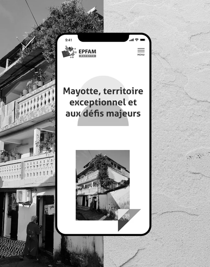 Plateforme de marque, Direction Artistique - Site Internet EPFA Mayotte